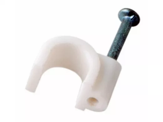 Скоба 7мм (50шт)тип А электроустановочная для круглого кабеля REXANT