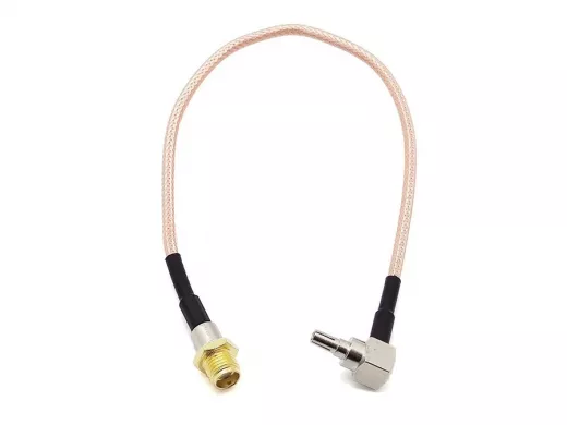 Переходник SMA (female, гнездо) - CRC9 (male, штекер) угловой Пигтейл (УПАКОВКА 10шт) цена за 1шт