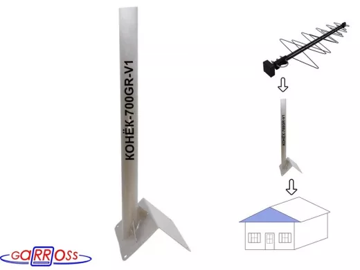 Кронштейн антенный на конёк крыши 