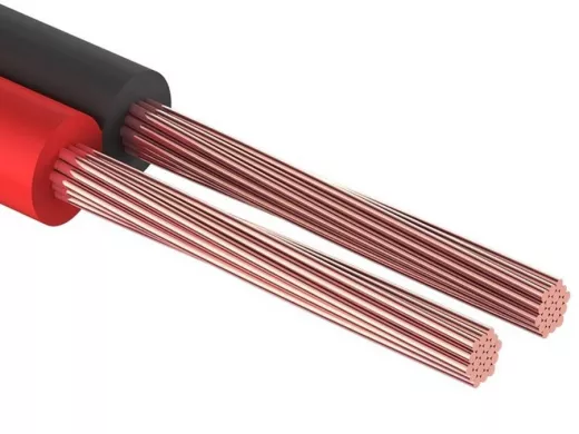 Акустический кабель красно-черный 2х1,0мм.кв. ШВПМ 2х1,0  CCA PROCONNECT  (цена за 1метр)