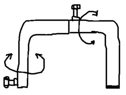 Насадка на кронштейн поворотная в 3D 