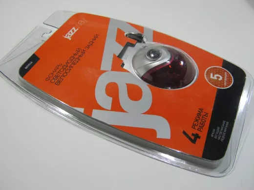 Фонарик велосипедный  Jazzway B-R-L05 LED (вело.задний) BL-1 светодиодный велосипедный задний