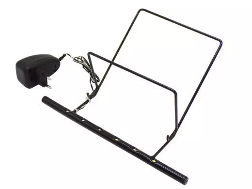 Светодиодная подсветка "LED-15  ПОДСВЕТКА-ПОДСТАВКА"  ЧЁРНАЯ с блоком, для рамок 15х21;21х30см