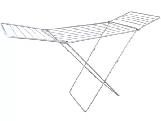 "БОГАТЫРЬ"  STYLE-6 сушилка напольная СЕРАЯ 20м, усиленная труба, прочная проволока 4мм !!!