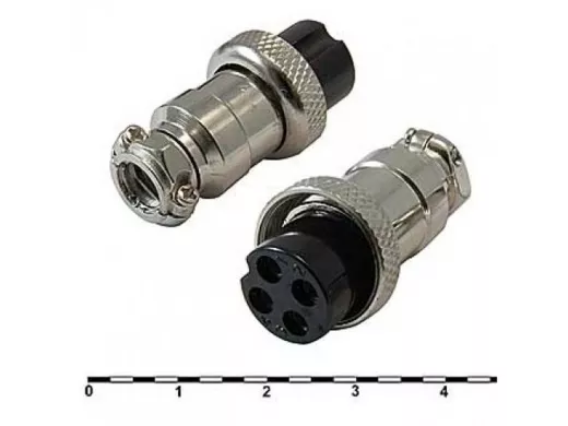 GX16M-4A Цилиндрические малогабаритные РАЗЪЕМЫ