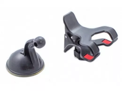 Автодержатель на присоске "ABI-KREP 140517" c зажимом, чёрный