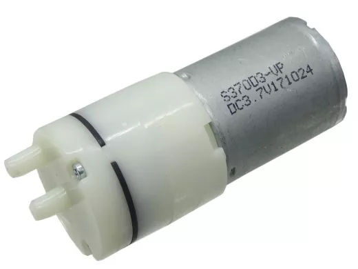 Насос воздушный "mini". вх d=5мм, вых=4.3мм, Uупр =3,7-5V/0,36А, 65х27мм