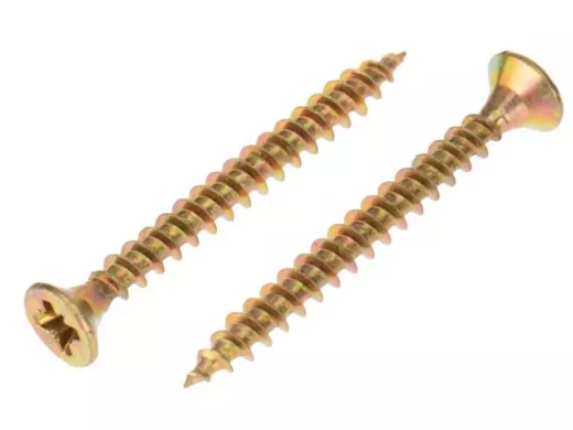 Саморезы универсальные оцинкованные  3,5х 30 жёлтые (  250шт) 