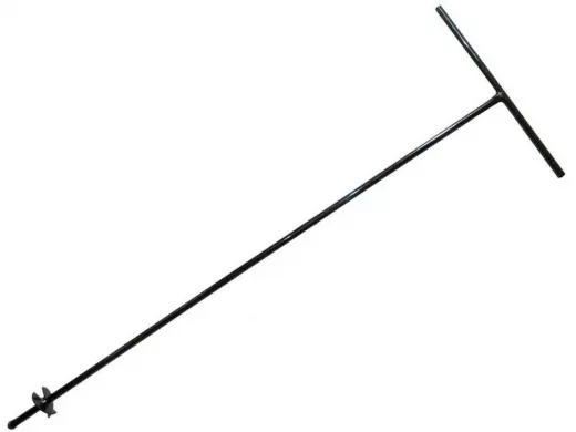 "PODPORA  VRTAK 12M" ЧЁРНЫЙ бур с клином, д.52мм, высота 1м, для заборов PODPORA-VYSOKY, OBROVSKA