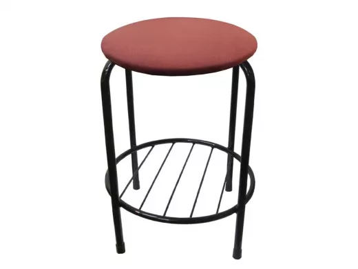 Табурет с подставкой для ног и полкой 