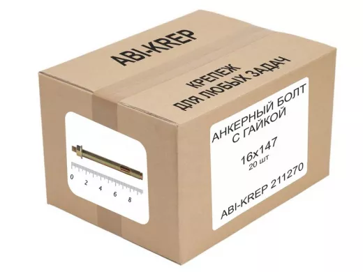 Анкерный болт с гайкой 16х147 ( 20шт) 