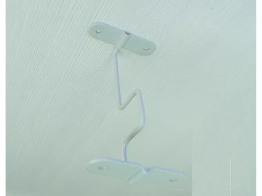 Держатель для подвесной полки с намотчиком провода снизу "LOFTOM-213520" 14,5х2,4см, цвет серый