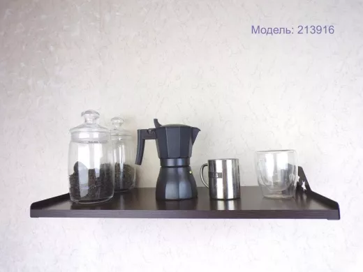 Полка для микроволновки со звездами "КЕДРОПА-213916" размер 60х30х8 см, венге