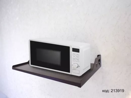 Полка для цветов, микроволновки, принтера "КЕДРОПА-213919" размер 60х30х10 см, венг, сердце