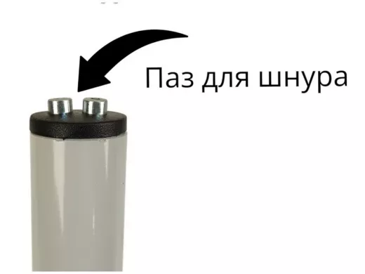 Заглушка диаметром 32мм с двумя ограничителями 