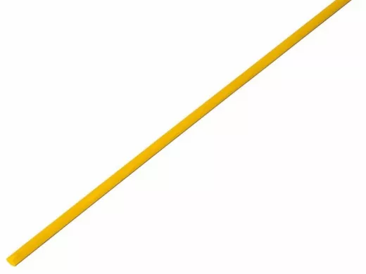 2.5 / 1.25 мм 1м термоусадка жёлтая  REXANT