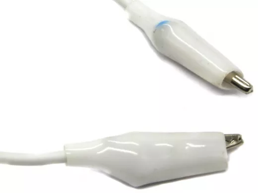 Зажимы "Крокодил" ( L=27 мм, 1 пара на проводе L=40 мм)