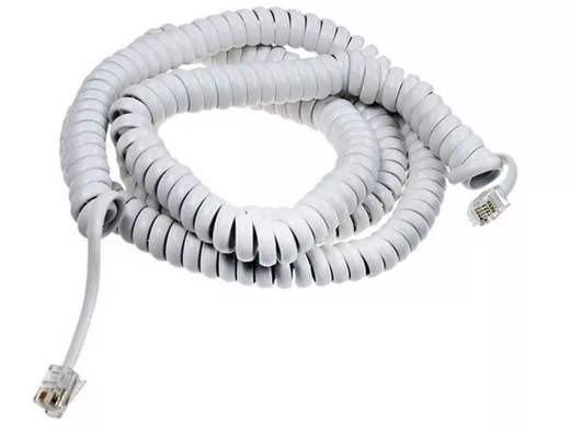 Телефонный кабель витой 15м белый