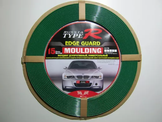 Молдинг декоративный самоклеющийся 15 метров металлик зеленый, ширина 7мм   00751