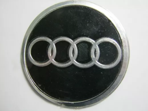 Эмблемма круглая "алюминий" знак Audi 5,2x5,2 см