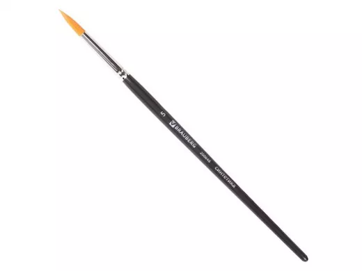 Кисть художественная проф. "BR-80146" ART CLASSIC, синтетика жесткая, круглая, № 5, короткая ручка