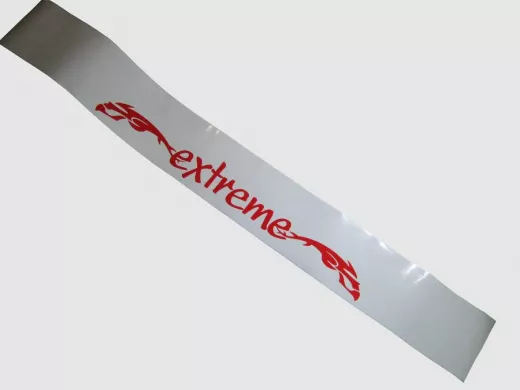 наклейка Светофильтр "Extreme" рисунок №1, наружная, (цвет красный), 20х165 см, белый фон